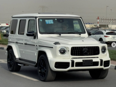 2021 Mercedes-Benz G63 AMG 4.0-liter V8 biturbo Petrol Engine White Beige SUV Helios Interior