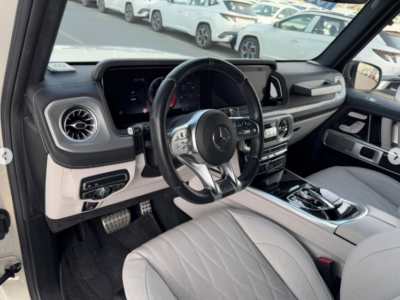 2021 Mercedes-Benz G63 AMG 4.0-liter V8 biturbo Petrol Engine White Beige SUV Helios Interior
