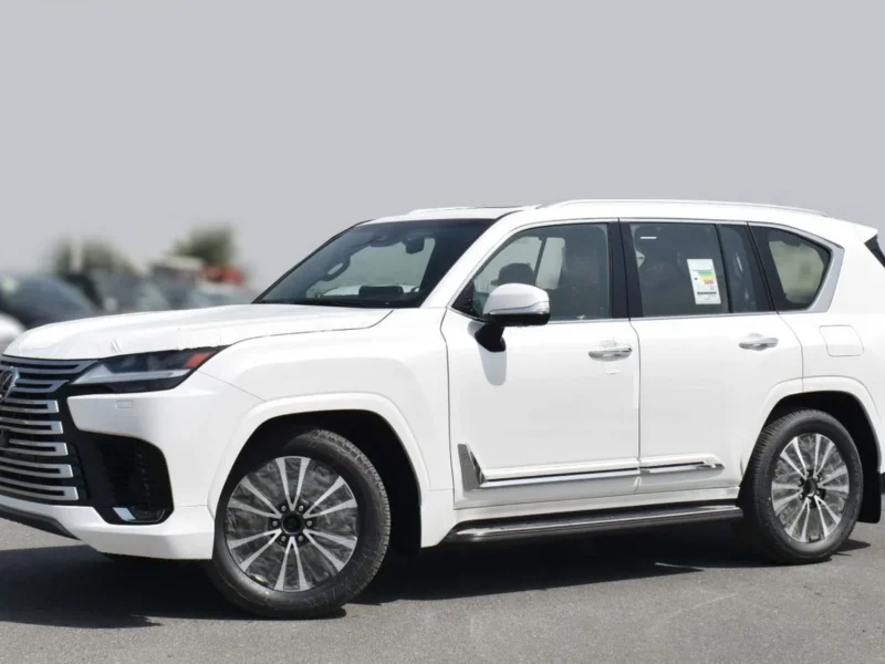 2025 Lexus LX 700h Signature 3.5-liter twin-turbocharged V6 Petrol Engine White Red SUV