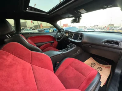 2021 Dodge Challenger 5.7 Liters 8 Cylinders Petrol Engine Black Red Sedan RWD GCC