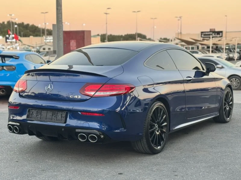 2019 Mercedes-Benz C 43 AMG 3.0-liter V6 twin-turbocharged Engine Blue Tan Sedan GCC