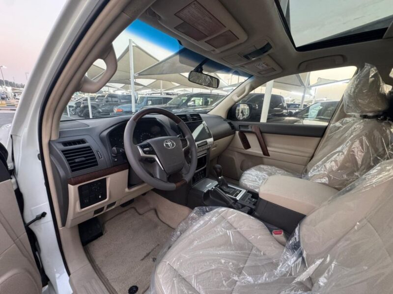 2019 Toyota Prado GXR 2.7 Litre 4 Cylinders Petrol Engine White Beige SUV Automatic GCC