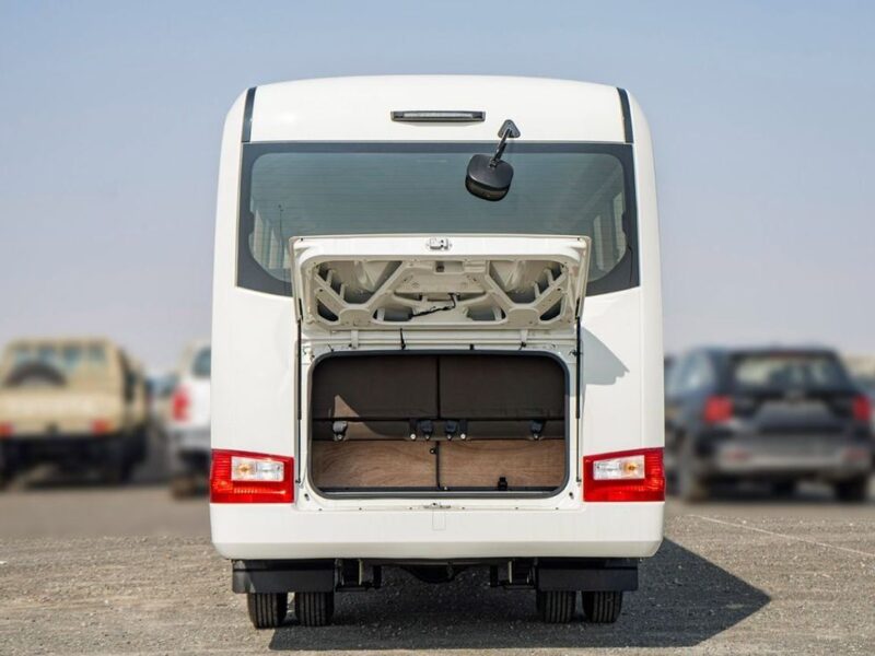 2025 Toyota Coaster 4.0 Liter 4 Cylinders Inline Turbo Diesel White Grey Bus Manual GCC Specs