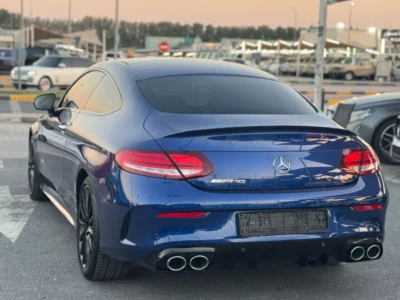 2019 Mercedes-Benz C 43 AMG 3.0-liter V6 twin-turbocharged Engine Blue Tan Sedan GCC