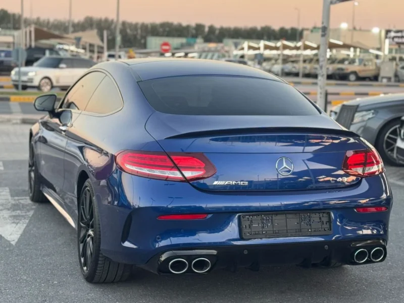 2019 Mercedes-Benz C 43 AMG 3.0-liter V6 twin-turbocharged Engine Blue Tan Sedan GCC