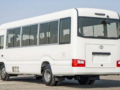 2025 Toyota Coaster 4.0 Liter 4 Cylinders Inline Turbo Diesel White Grey Bus Manual GCC Specs