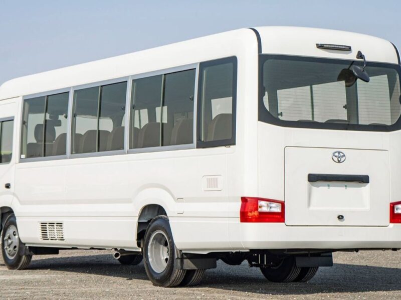 2025 Toyota Coaster 4.0 Liter 4 Cylinders Inline Turbo Diesel White Grey Bus Manual GCC Specs