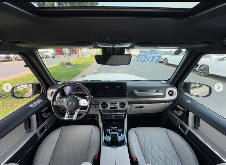 2021 Mercedes-Benz G63 AMG 4.0-liter V8 biturbo Petrol Engine White Beige SUV Helios Interior