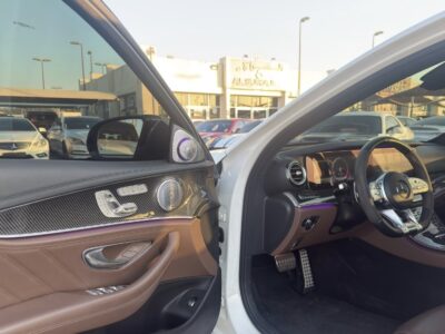 2019 Mercedes-AMG E63 S 4.0-liter twin-turbocharged V8 Petrol Engine White Brown Sedan