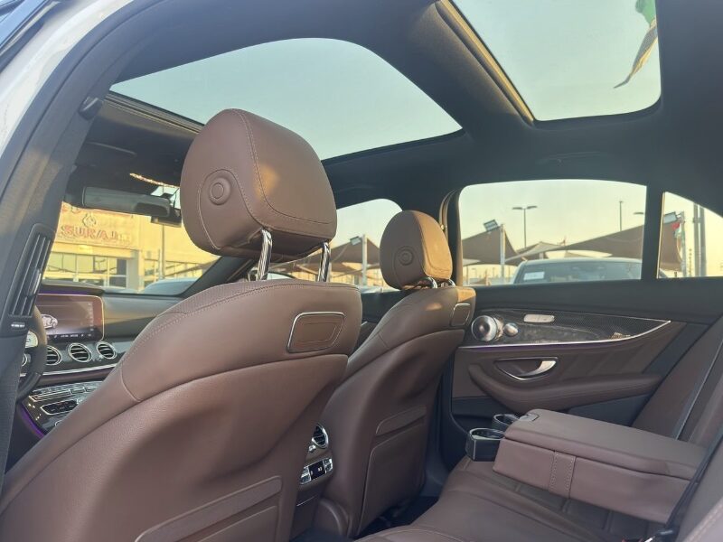 2019 Mercedes-AMG E63 S 4.0-liter twin-turbocharged V8 Petrol Engine White Brown Sedan