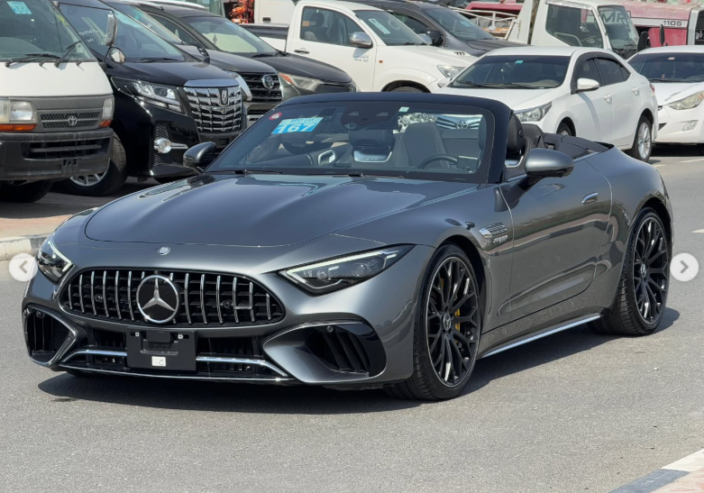 2023 Mercedes-Benz SL 63 AMG 4.0-liter twin-turbocharged V8 Petrol Engine Grey Convertible