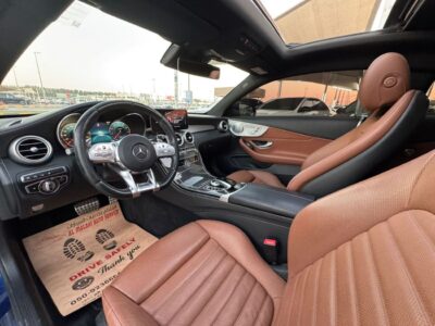 2019 Mercedes-Benz C 43 AMG 3.0-liter V6 twin-turbocharged Engine Blue Tan Sedan GCC