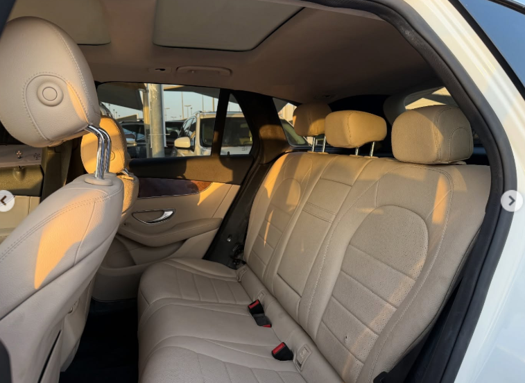 2018 Mercedes-Benz GLC 300 2.0L inline-4 turbo Petrol Engine White Beige SUV American Specs