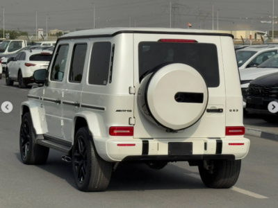 2021 Mercedes-Benz G63 AMG 4.0-liter V8 biturbo Petrol Engine White Beige SUV Helios Interior