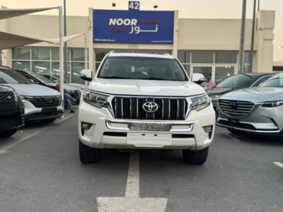 2019 Toyota Prado GXR 2.7 Litre 4 Cylinders Petrol Engine White Beige SUV Automatic GCC