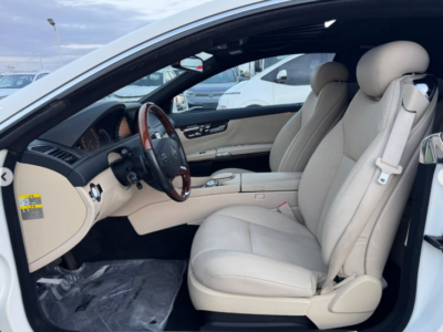 2012 Mercedes-Benz CL550 4MATIC 4.6 Litres Twin-Turbocharged V8 Engine White Beige Coupe