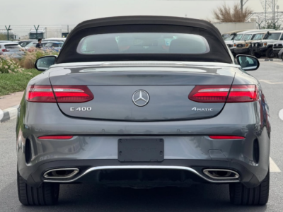 2018 Mercedes-Benz E400 Cabriolet 3.0-liter twin-turbocharged V6 Petrol Engine Grey Red