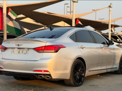 2015 Hyundai Genesis G80 5.0L Tau V8 GDi Engine Silver Black Luxury Sedan RWD