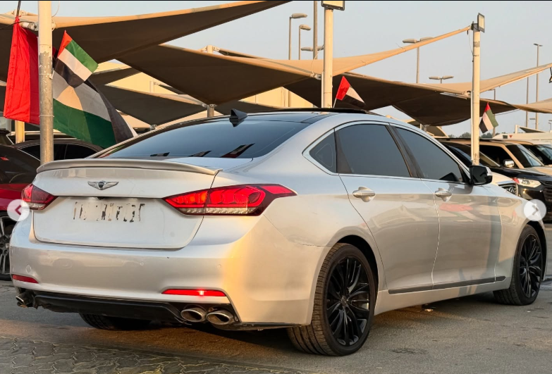 2015 Hyundai Genesis G80 5.0L Tau V8 GDi Engine Silver Black Luxury Sedan RWD