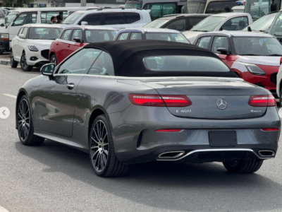 2018 Mercedes-Benz E400 Cabriolet 3.0-liter twin-turbocharged V6 Petrol Engine Grey Red