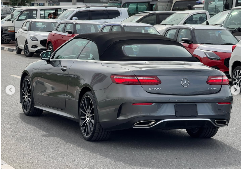 2018 Mercedes-Benz E400 Cabriolet 3.0-liter twin-turbocharged V6 Petrol Engine Grey Red