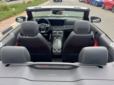 2018 Mercedes-Benz E400 Cabriolet 3.0-liter twin-turbocharged V6 Petrol Engine Grey Red