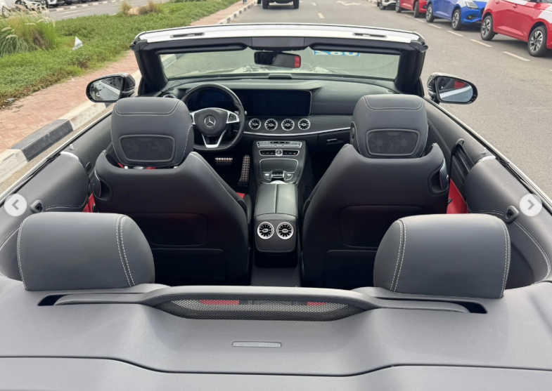 2018 Mercedes-Benz E400 Cabriolet 3.0-liter twin-turbocharged V6 Petrol Engine Grey Red