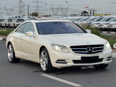 2012 Mercedes-Benz CL550 4MATIC 4.6 Litres Twin-Turbocharged V8 Engine White Beige Coupe