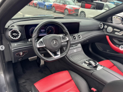 2018 Mercedes-Benz E400 Cabriolet 3.0-liter twin-turbocharged V6 Petrol Engine Grey Red