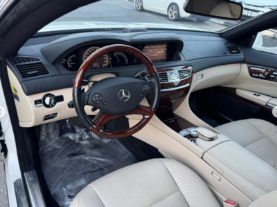 2012 Mercedes-Benz CL550 4MATIC 4.6 Litres Twin-Turbocharged V8 Engine White Beige Coupe