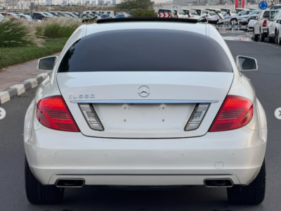 2012 Mercedes-Benz CL550 4MATIC 4.6 Litres Twin-Turbocharged V8 Engine White Beige Coupe
