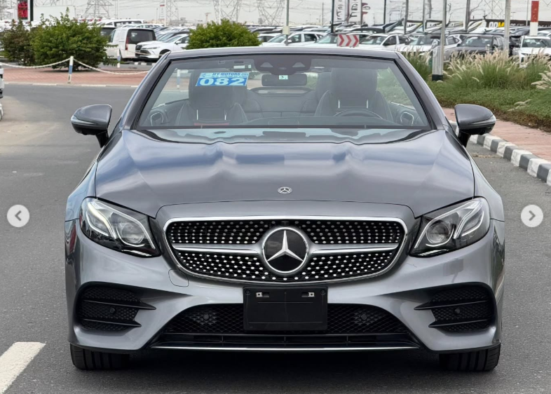 2018 Mercedes-Benz E400 Cabriolet 3.0-liter twin-turbocharged V6 Petrol Engine Grey Red