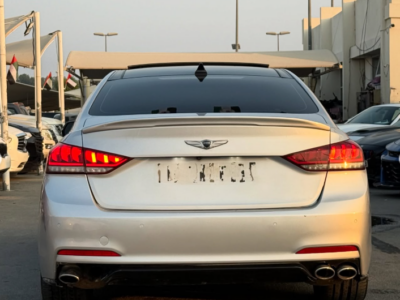 2015 Hyundai Genesis G80 5.0L Tau V8 GDi Engine Silver Black Luxury Sedan RWD