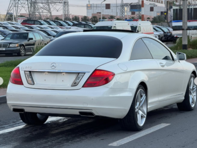 2012 Mercedes-Benz CL550 4MATIC 4.6 Litres Twin-Turbocharged V8 Engine White Beige Coupe