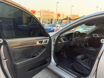 2015 Hyundai Genesis G80 5.0L Tau V8 GDi Engine Silver Black Luxury Sedan RWD