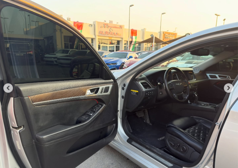 2015 Hyundai Genesis G80 5.0L Tau V8 GDi Engine Silver Black Luxury Sedan RWD