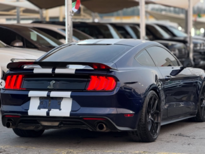 2018 Ford Mustang EcoBoost 2.3L EcoBoost Turbo I-4 Petrol Engine Bue Red Coupe