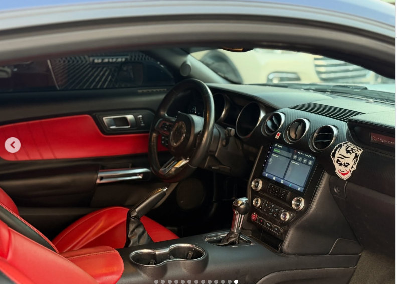 2018 Ford Mustang EcoBoost 2.3L EcoBoost Turbo I-4 Petrol Engine Bue Red Coupe