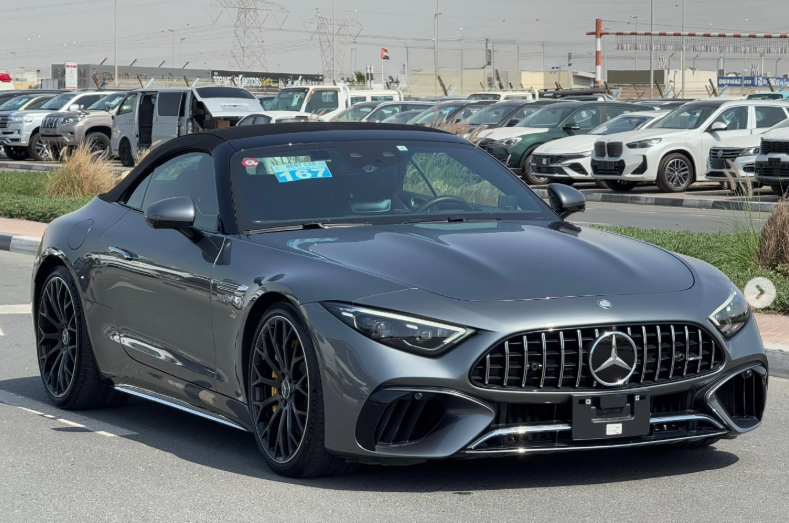 2023 Mercedes-Benz SL 63 AMG 4.0-liter twin-turbocharged V8 Petrol Engine Grey Convertible