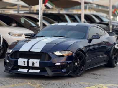 2018 Ford Mustang EcoBoost 2.3L EcoBoost Turbo I-4 Petrol Engine Bue Red Coupe