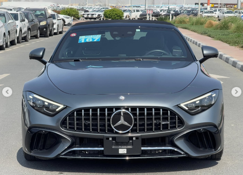 2023 Mercedes-Benz SL 63 AMG 4.0-liter twin-turbocharged V8 Petrol Engine Grey Convertible