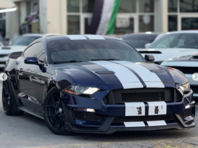 2018 Ford Mustang EcoBoost 2.3L EcoBoost Turbo I-4 Petrol Engine Bue Red Coupe