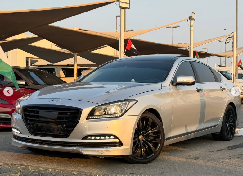 2015 Hyundai Genesis G80 5.0L Tau V8 GDi Engine Silver Black Luxury Sedan RWD