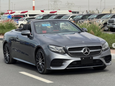 2018 Mercedes-Benz E400 Cabriolet 3.0-liter twin-turbocharged V6 Petrol Engine Grey Red