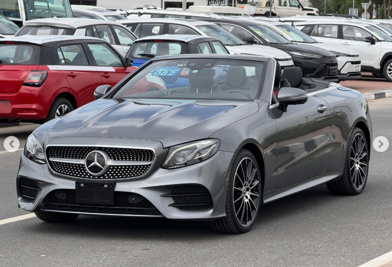 2018 Mercedes-Benz E400 Cabriolet 3.0-liter twin-turbocharged V6 Petrol Engine Grey Red