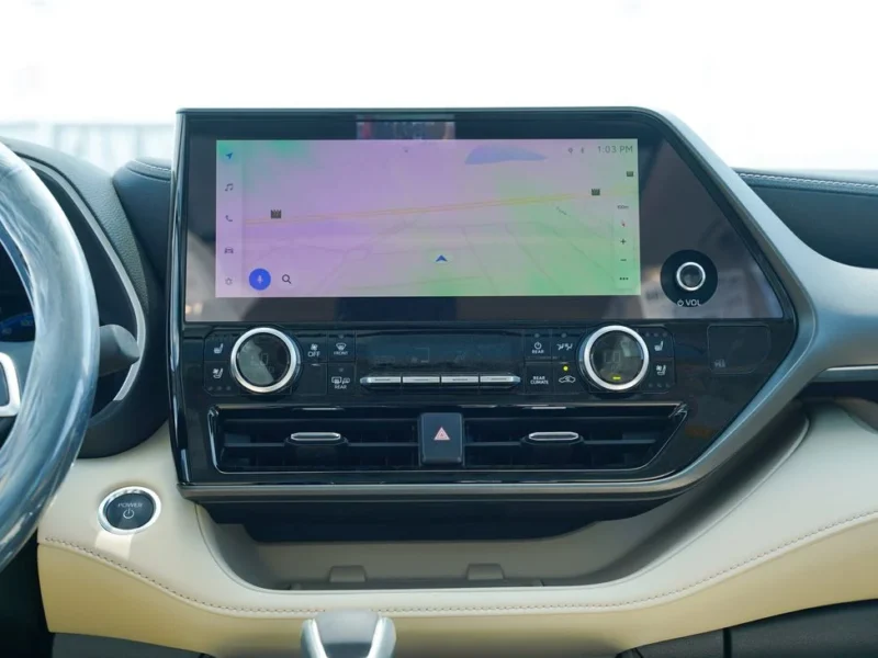 2025 Toyota Highlander 2.5-liter 4-cylinder Hybrid Engine White Beige SUV GCC Specs