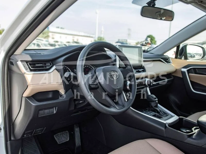 2023 Toyota RAV 4 2.5 Liters 4 Cylinders Hybrid Engine White Beige SUV Automatic GCC