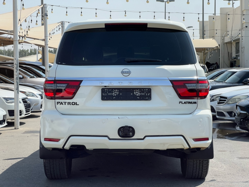 2017 Nissan Patrol LE Titanium 5.6 Liters Cylinder Petrol Engine White Tan SUV Automatic