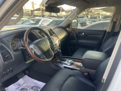 2019 Infiniti QX80 5.6 Liters naturally aspirated V8 Petrol Engine White Black SUV Automatic.