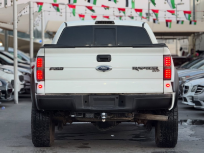 2011 Ford F-150 SVT Raptor 6.2 Liters V8 Petrol Engine White Black Pickup Truck Automatic